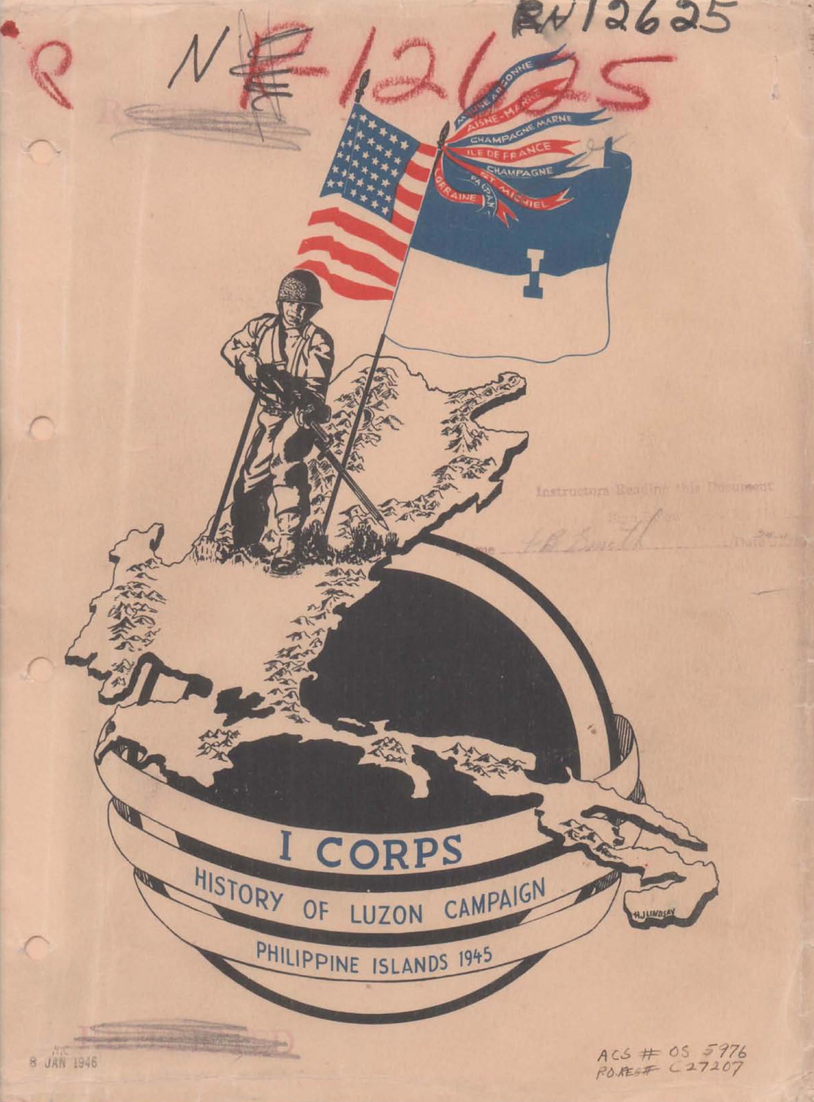 347 Page I Corps History Luzon Campaign Philippine Islands 1945 Maps on Data CD