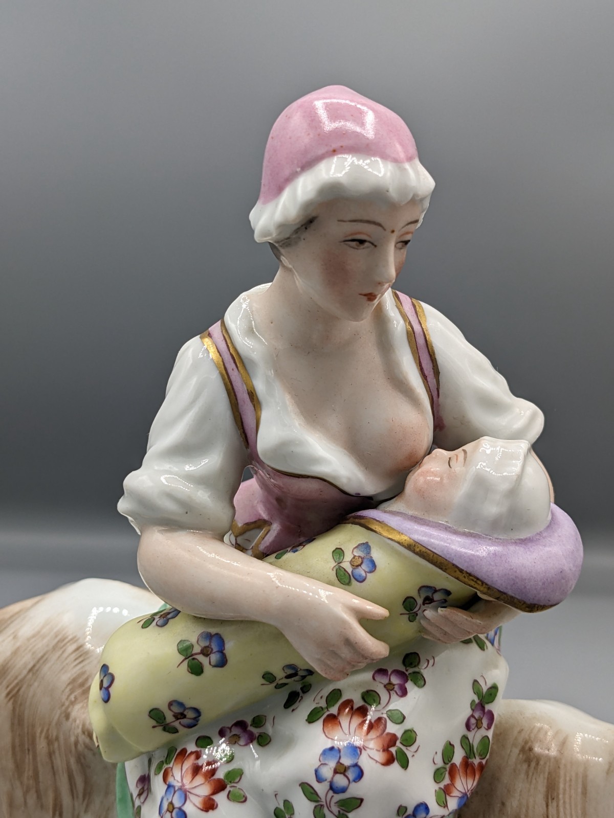 Antique French Sevres Porcelain Figurine Taylor's Wife Rare