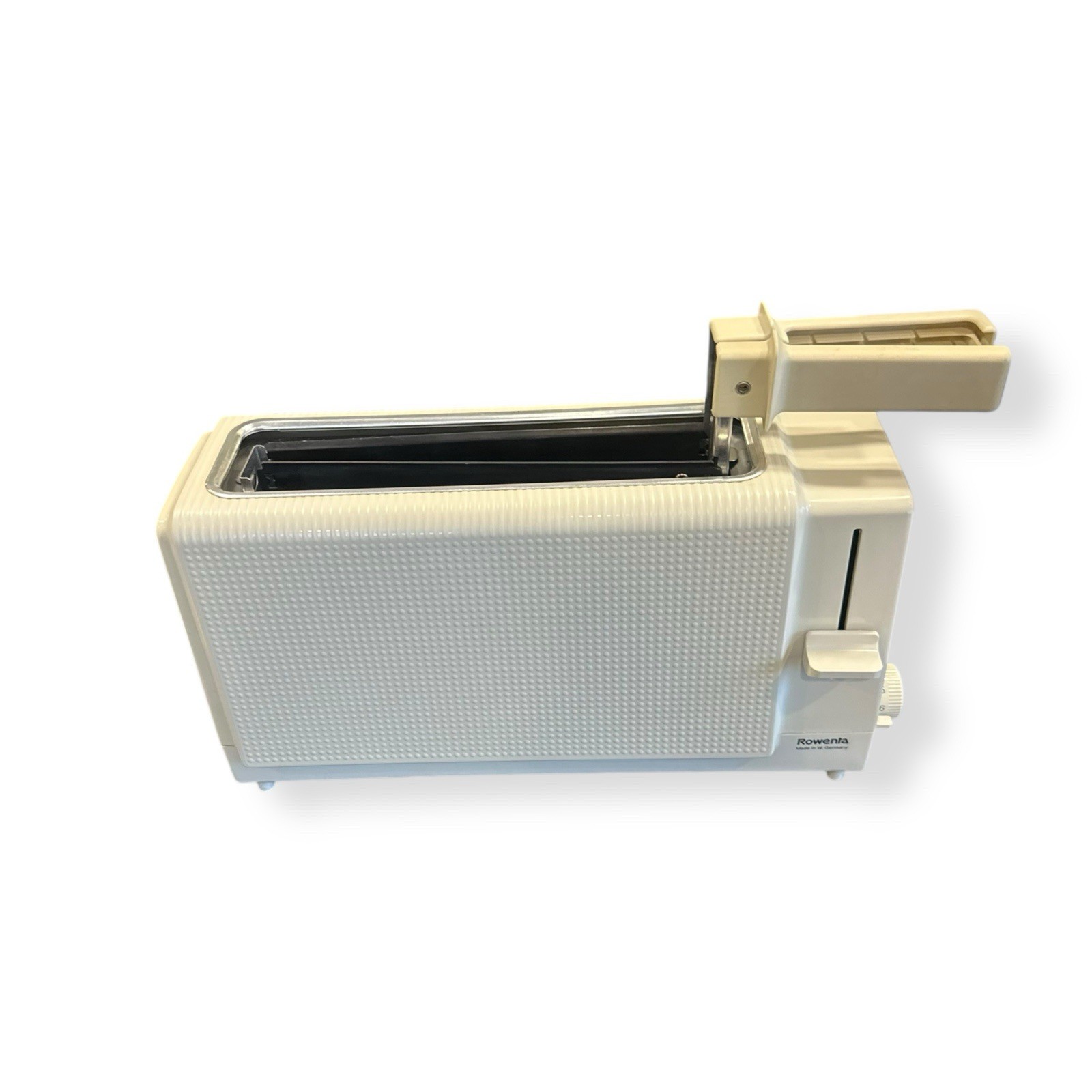 Rowenta Wide Single Slot Toaster TO-38 White W Germany Sandwich Zange ZT-50