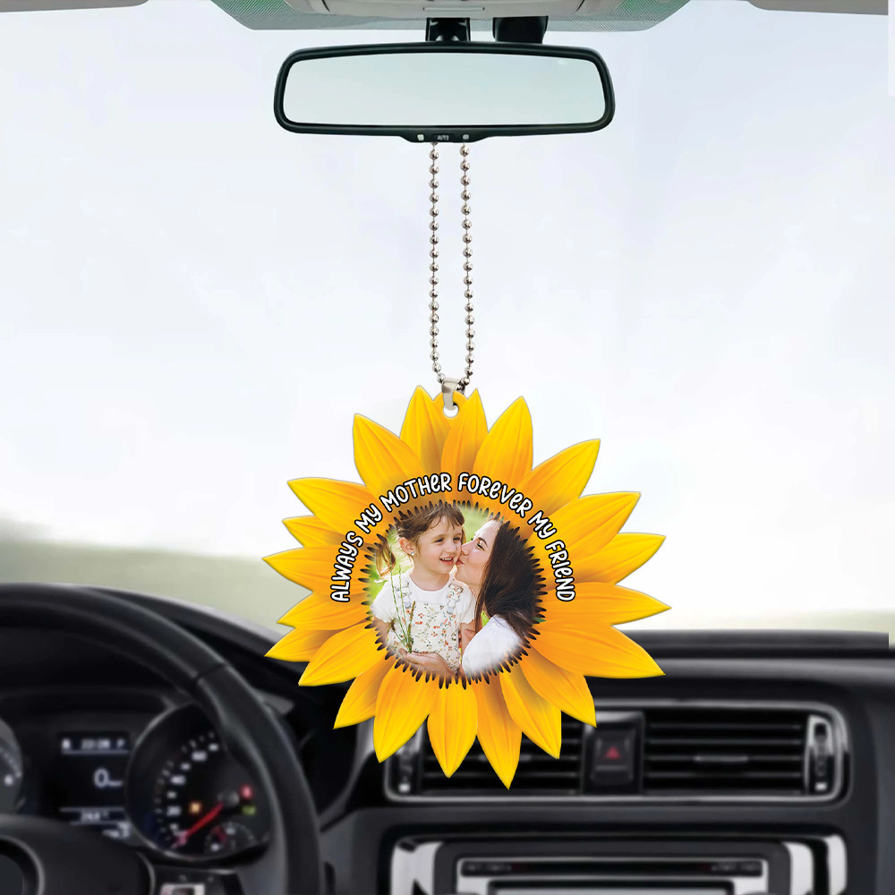 Sunflower Car Hanging Ornament, Always My Mother Forever My Friend Ornament Sunflower Car Hanging Ornament, Always My Mother Forever My Friend Ornament