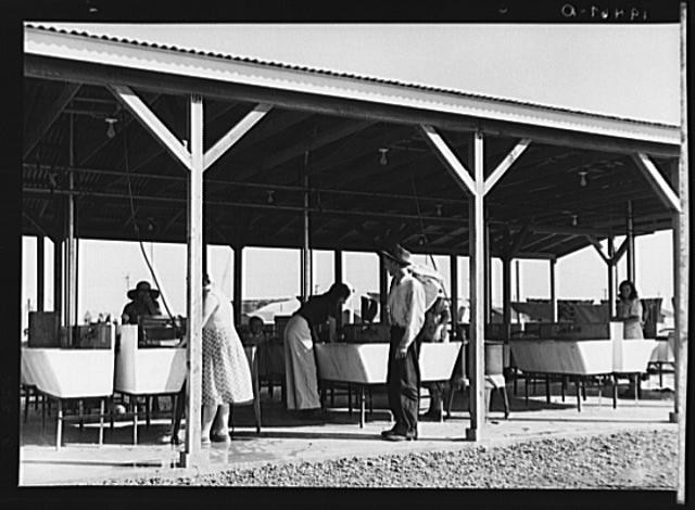 Photo:Westley California Migrant Camp 1930s FSA Workers Dining Hall