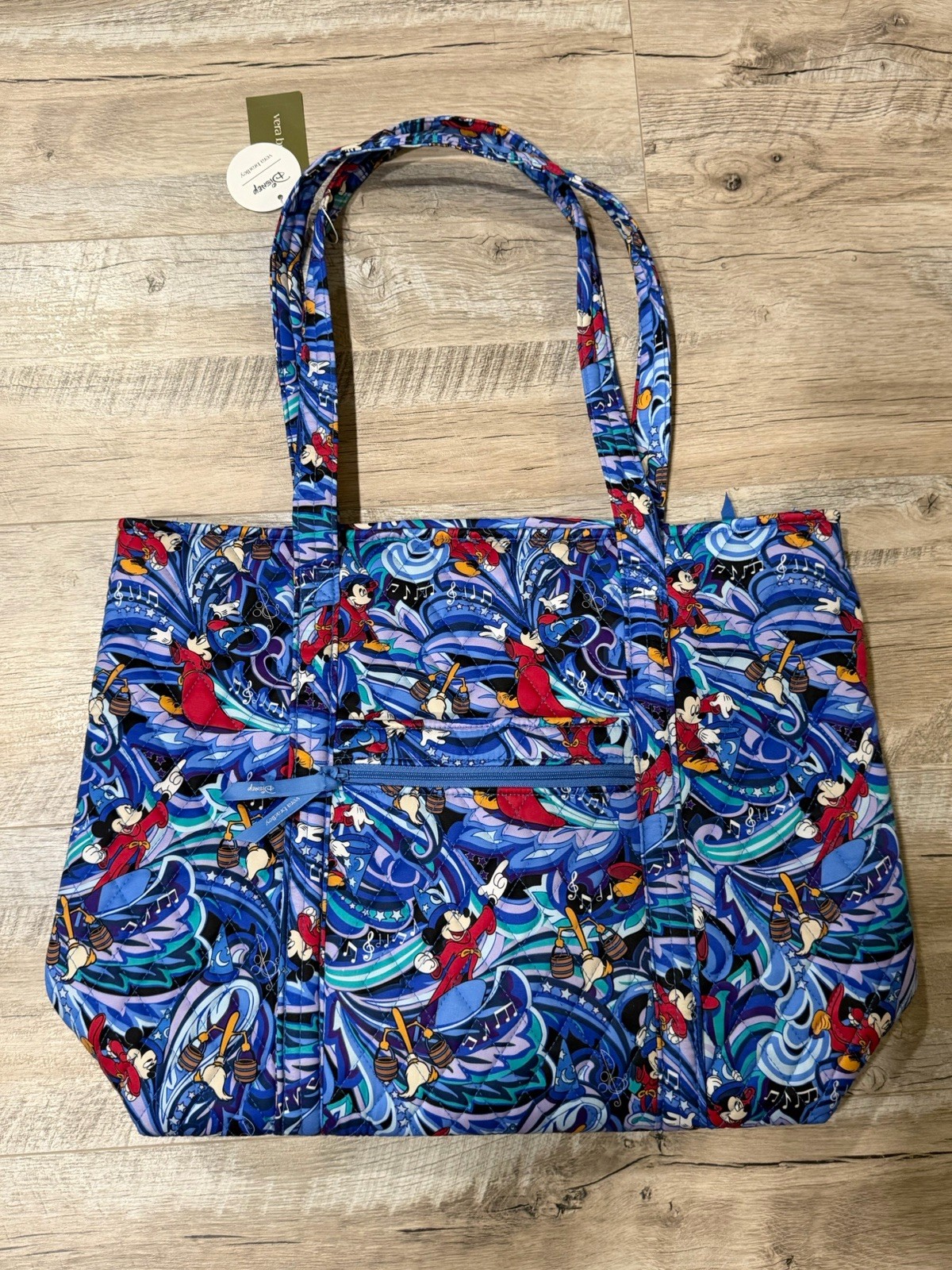 Disney Parks Vera Bradley fantasia Sorcerer Mickey Shoulder Tote Bag NWT