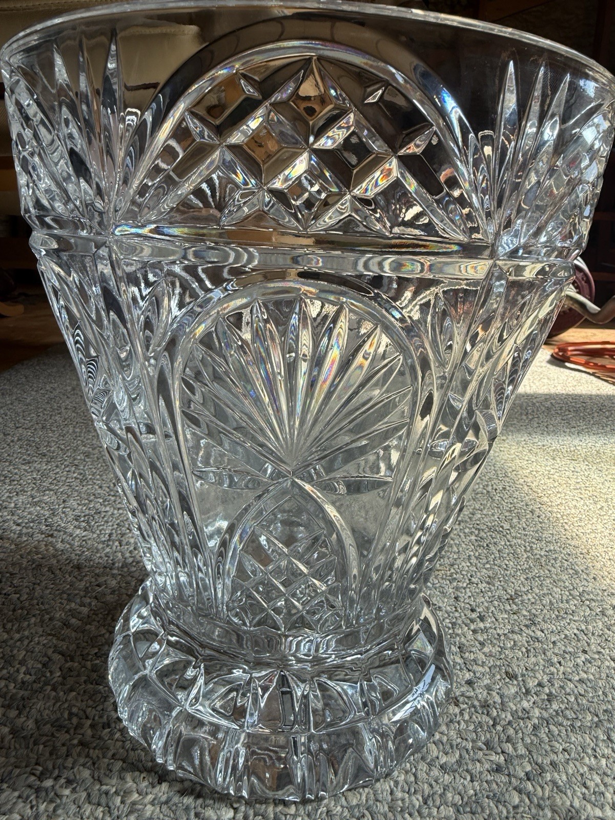 1950s Shannon Slovakia Godinger Lead Crystal Champagne Coolers PRICE IS FOR 2 