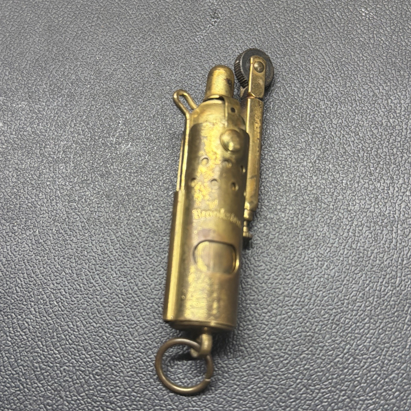 VINTAGE BROOKSTONE BRASS TRENCH LIGHTER