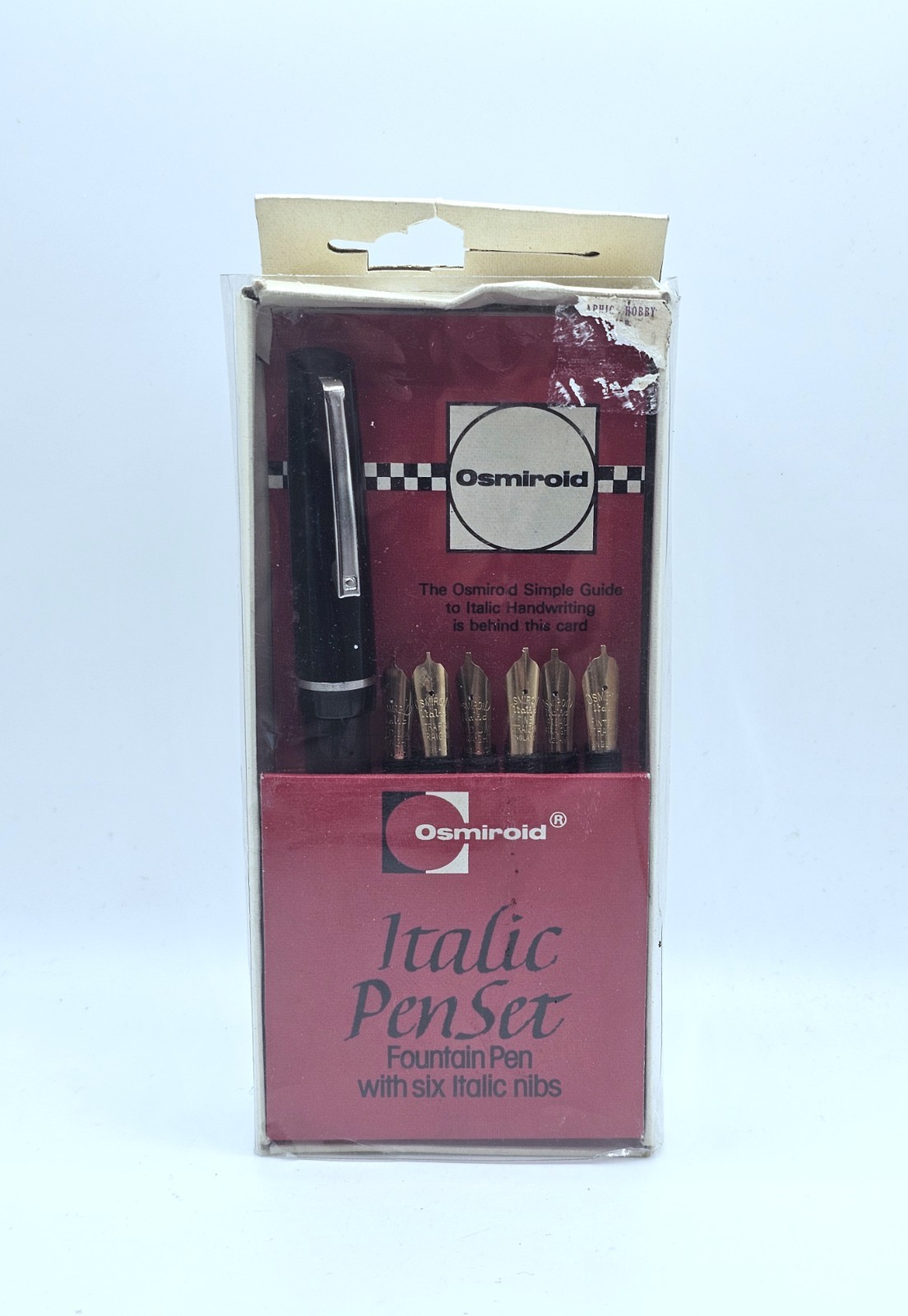 Vintage Osmiroid 65 Italic Fountain Pen Set With 6 Nibs 