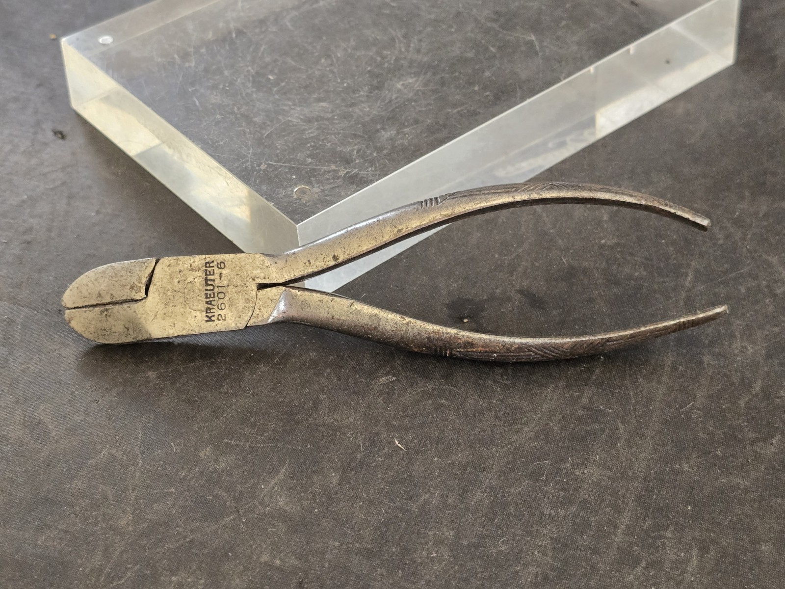 Vintage Kraeuter 2601-6 Diagonal Wire Cutting Pliers Tooled Handles 6 Vintage Kraeuter 2601-6 Diagonal Wire Cutting Pliers Tooled Handles 6