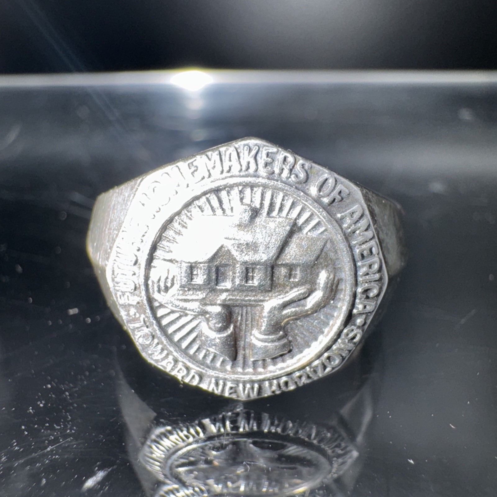 Balfour Vintage FHA Future Homemakers of America Sterling 925 Ring Size 7 3/4 Balfour Vintage FHA Future Homemakers of America Sterling 925 Ring Size 7 3/4