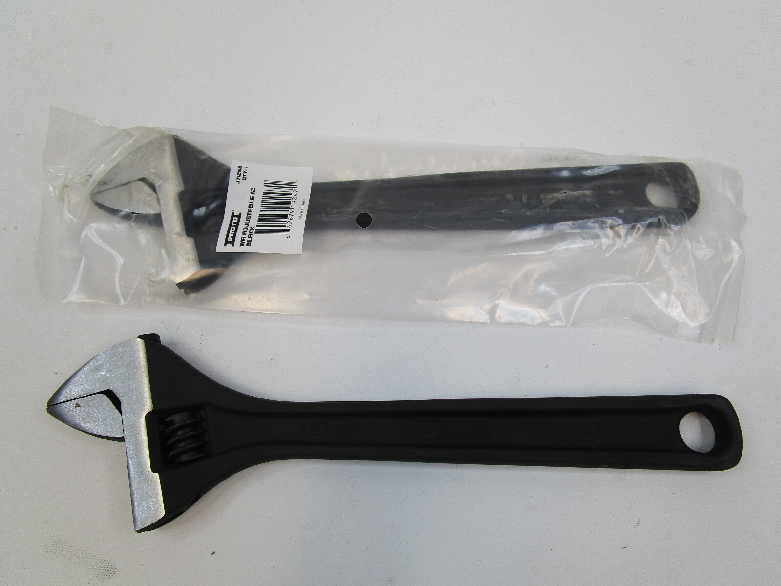 2 New PROTO J712SB Adjustable Wrenches Black Alloy Steel 12