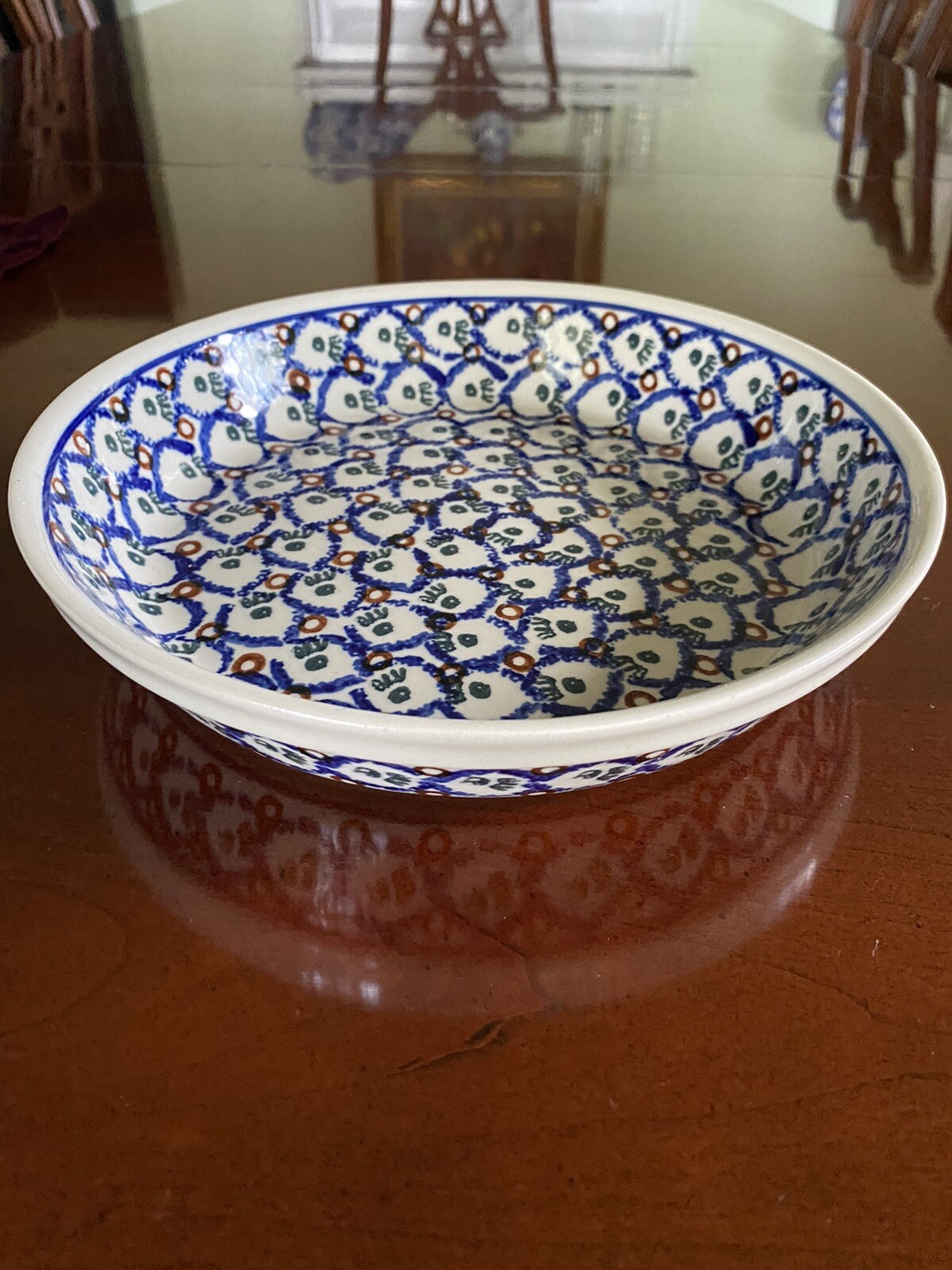 Vintage Boleslaweic Polish Pottery Pie Plate Vintage Boleslaweic Polish Pottery Pie Plate