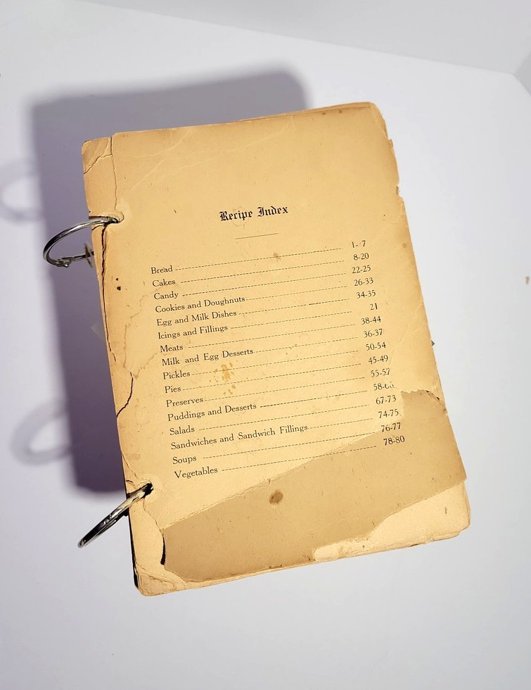 1920s - 1950s Vintage Mitchell South Dakota Community Cookbook & Directory