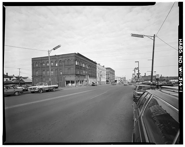 Superior Wisconsin Massachusetts Block Tower Avenue 1970s Street View