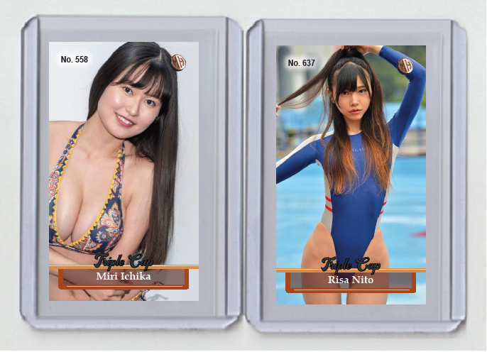 Risa Nito rare MH Triple Cap #\'d x/3 Tobacco card no. 637