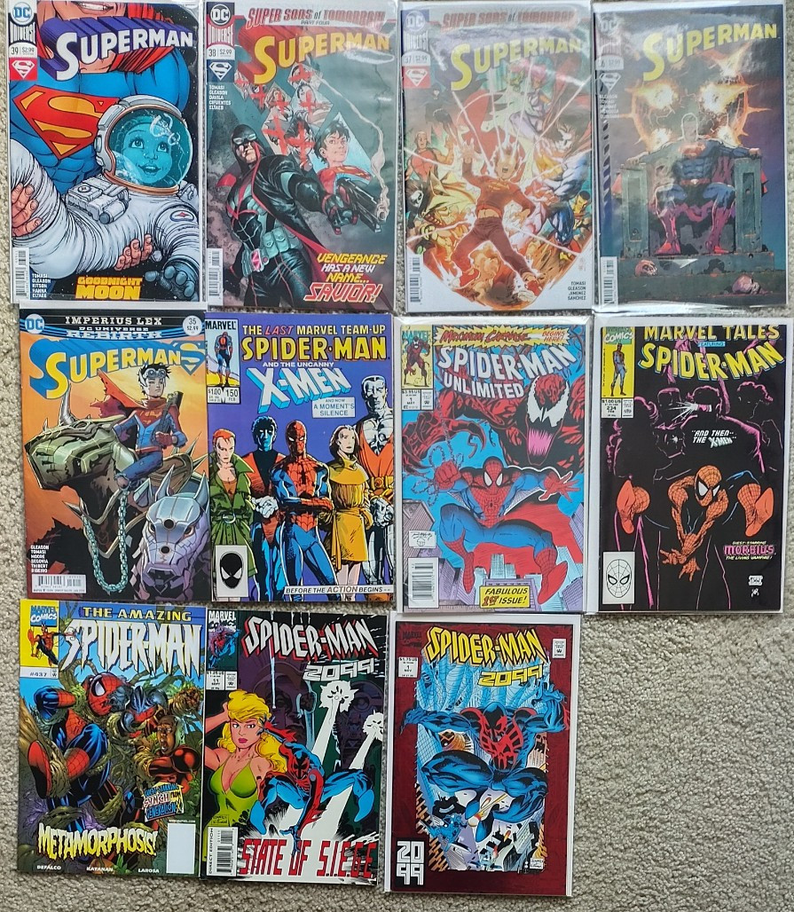 Comic Lot 11 Spider-Man 2099 1 Unlimited 1 Maximum Carnage Key Superman Rebirth Comic Lot 11 Spider-Man 2099 1 Unlimited 1 Maximum Carnage Key Superman Rebirth