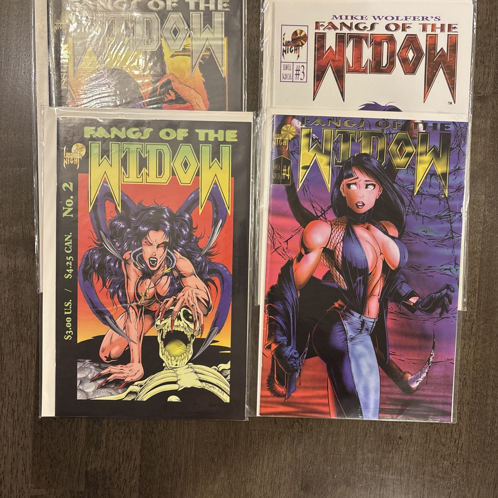 Fangs of the Widow #1-4 Mike Wolfer London Night Studios 1995 VF/NM