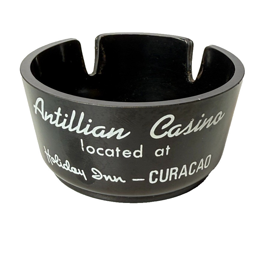 ANTILLIAN CASINO - HOLIDAY INN CURACAO Souvenir VINTAGE ASHTRAY