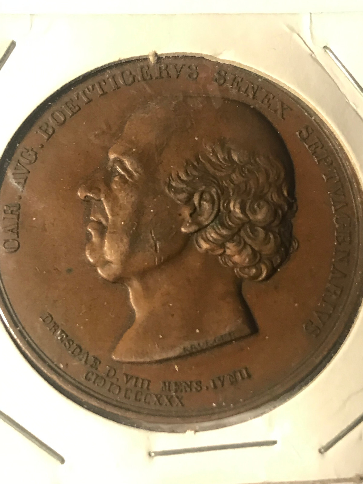1830 Karl Boettiger German Medal