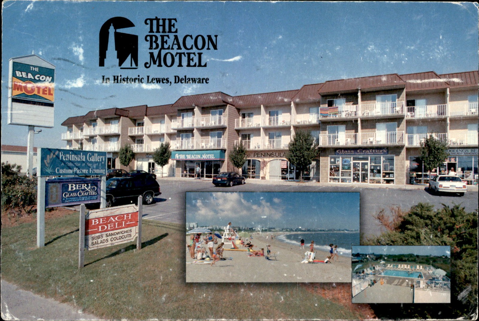 The Beacon Motel in Historic Lewes, Delaware - 2007 Postcard The Beacon Motel in Historic Lewes, Delaware - 2007 Postcard