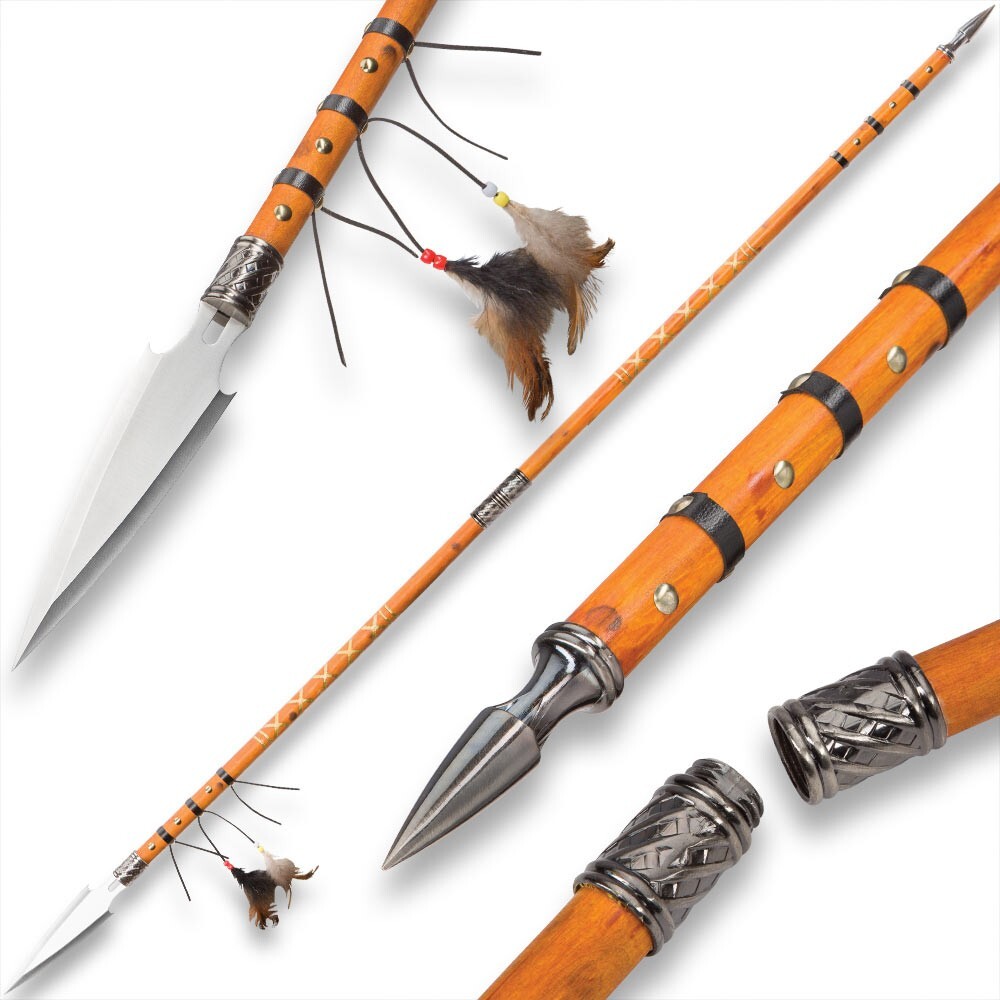 Double Pointed Native Style Spear | 67 1/4\
