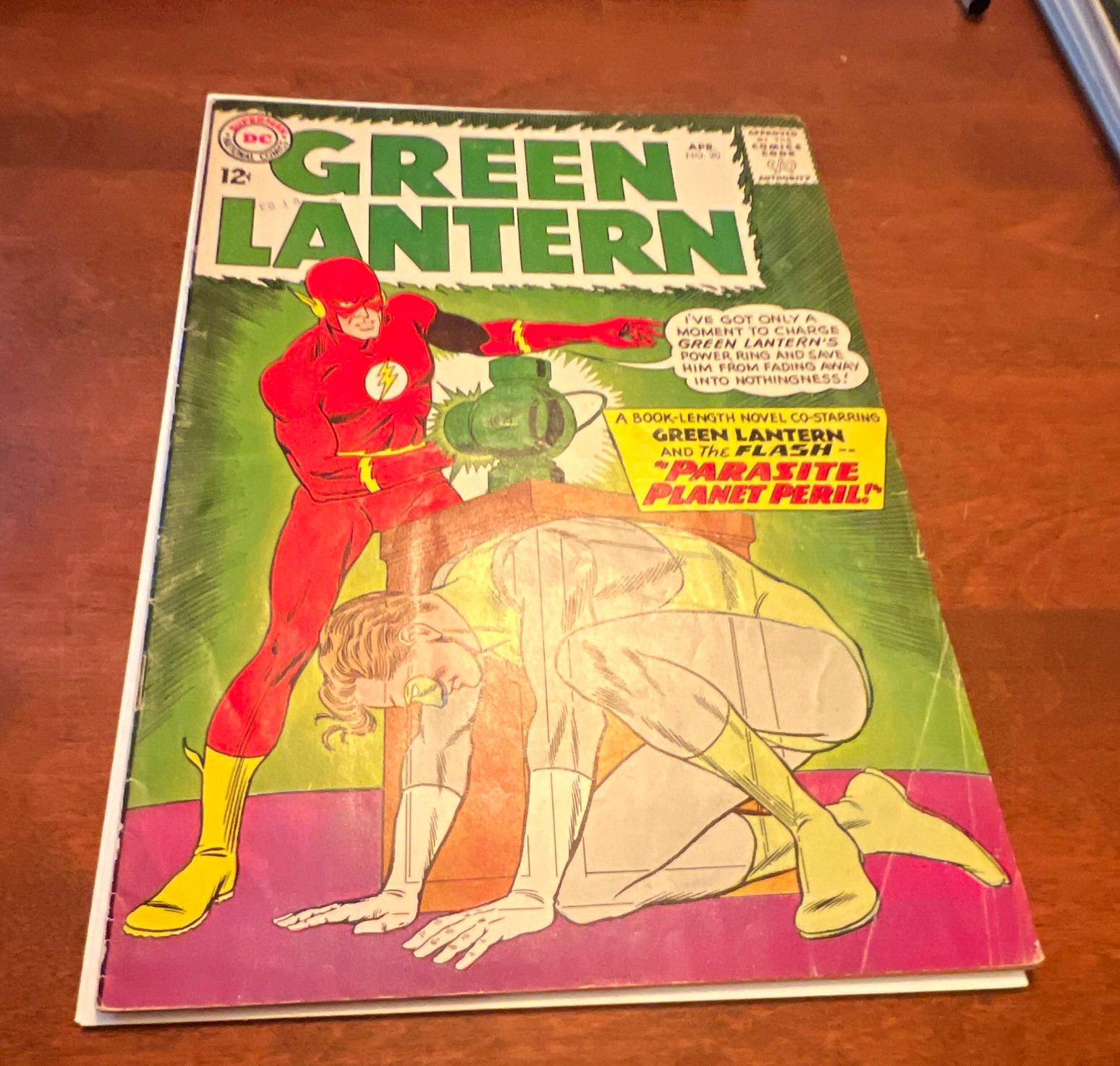 DC Comics Green Lantern #20 1963 The Parasite Planet Peril Broome Kane Flash app