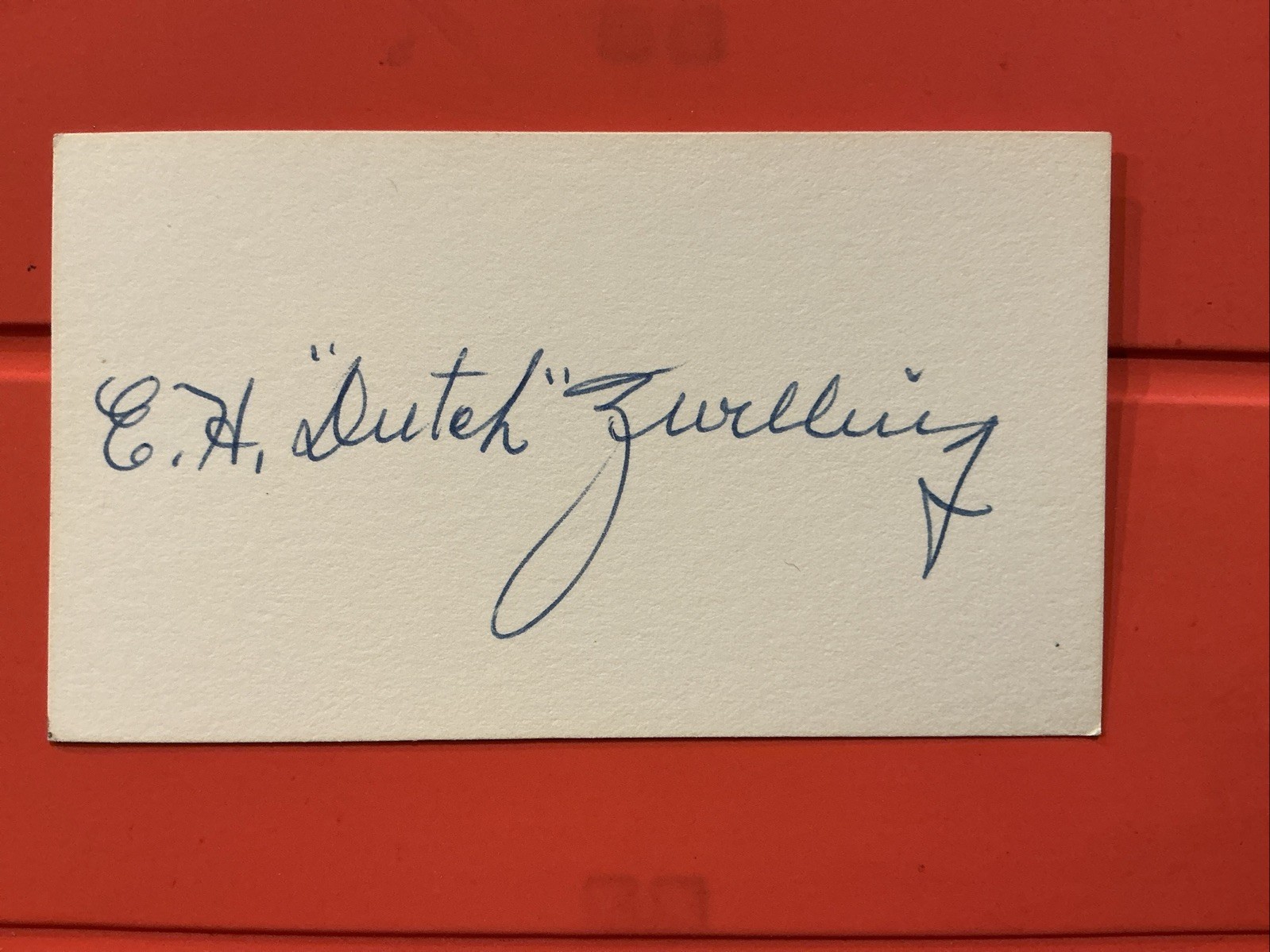 Dutch Zwilling 🔥MLB: 1910 Chicago White Sox 🔥Autograph Cut ⚾️⚾️