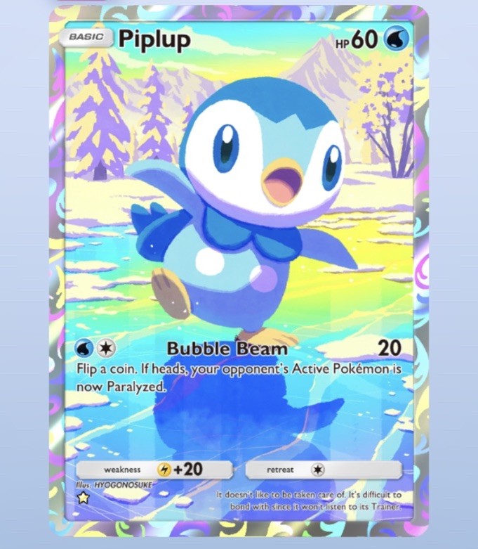 Pokemon TCG Pocket ✨ PIPLUP - Full Art - Wonders -ENGLISH (PokEmon digitalCard