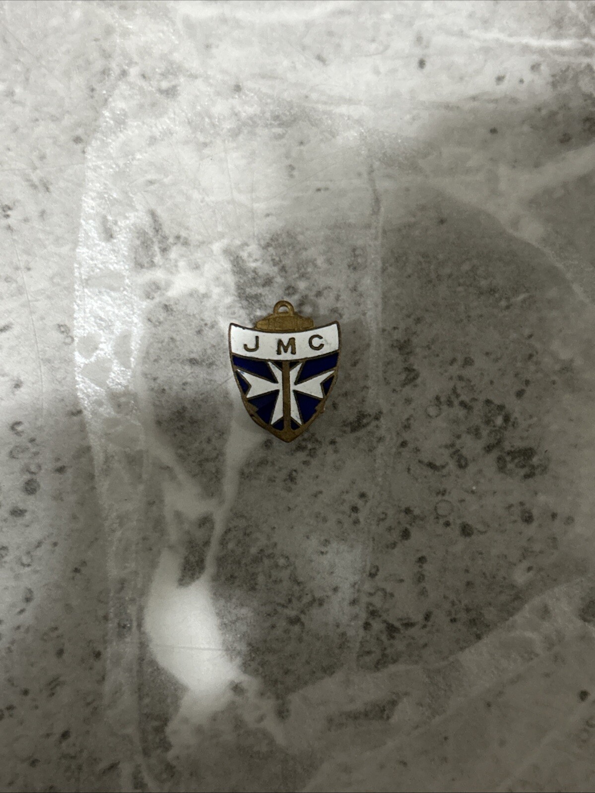 J M C Shield Lapel Badge Vintage Rare Collectable Vintage
