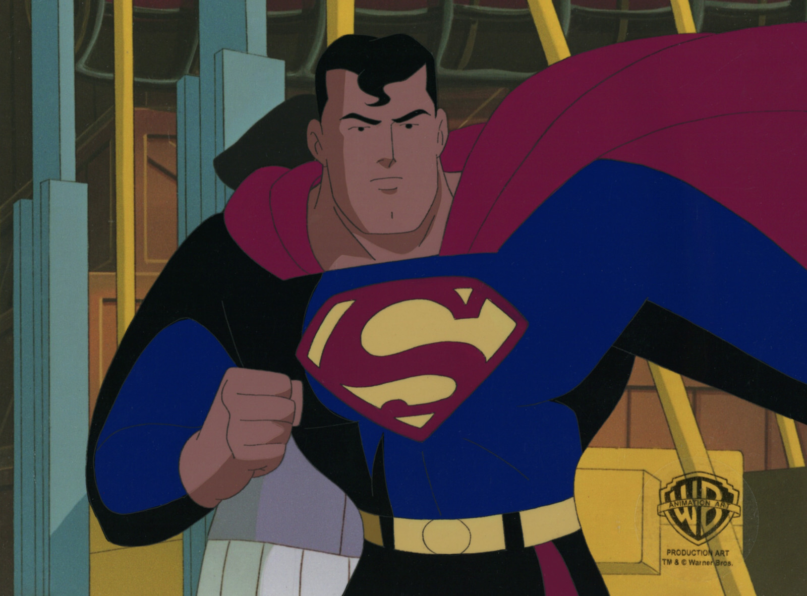 Superman Animated Series-Original Prod Cel/Drawing-Superman-Last Son Of Krypton