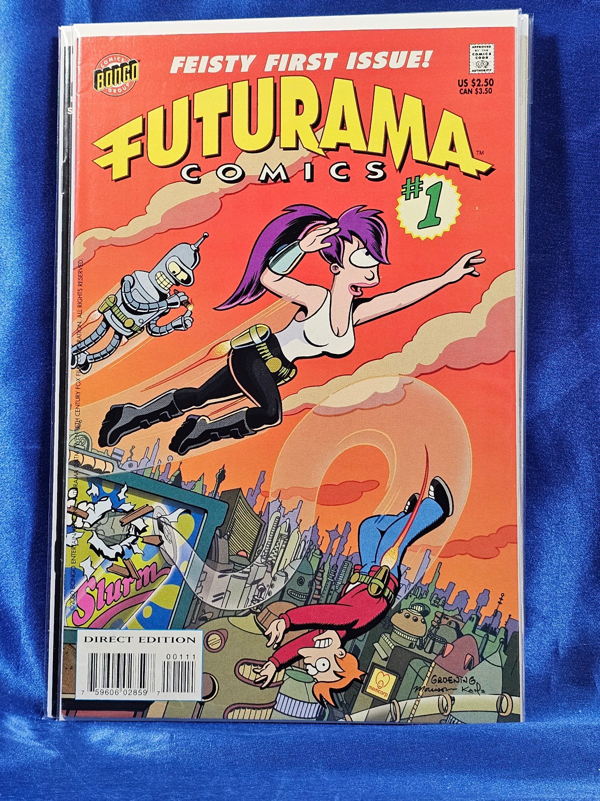 FUTURAMA #1 (2000) VF/NM 9.0 Comics Series Based On The Animated TV Show