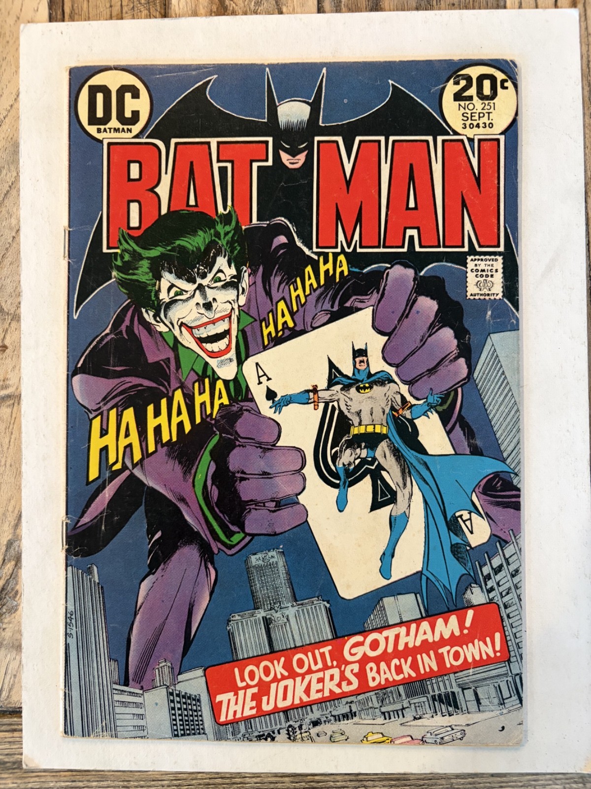 Batman #251 GD/VG 3.0 1973 - Joker Neal Adams  Bronze Age Key