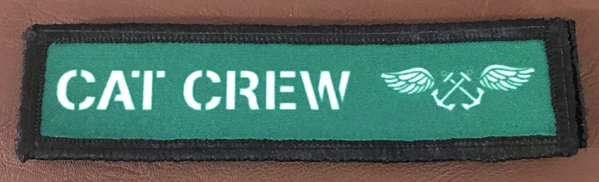1x4 Navy CAT Crew Green Shirts Morale Patch Tactical Military Flag USA