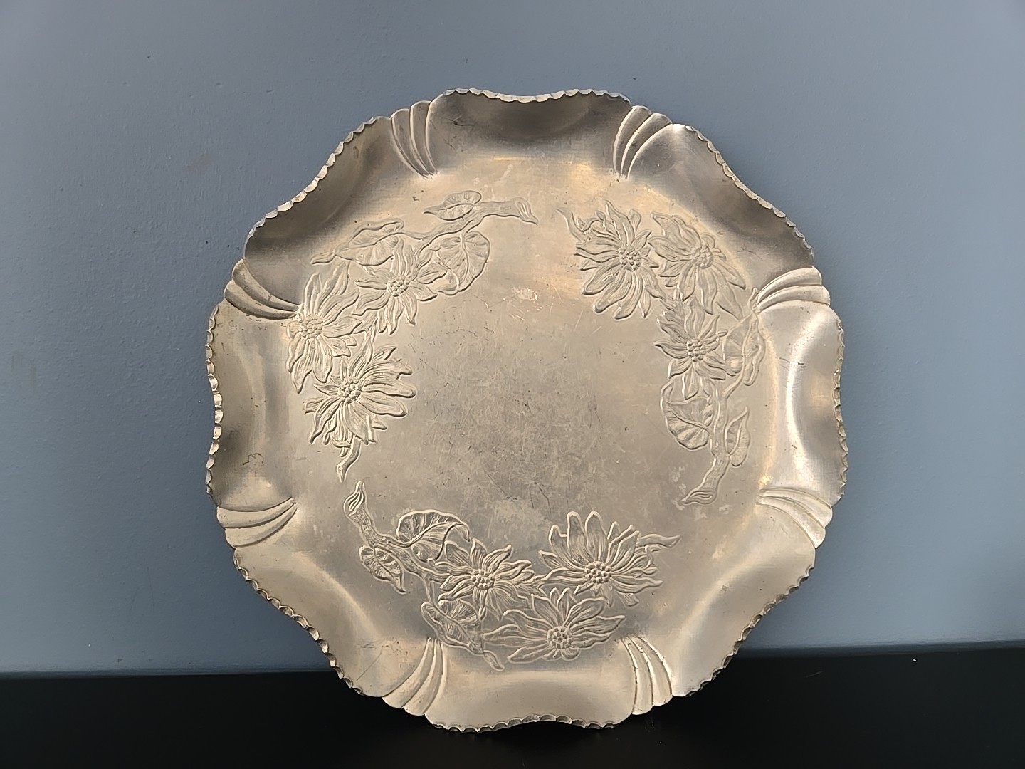 Vintage FARBER SHLEVIN #1724 Hand Wrought Aluminum 13\