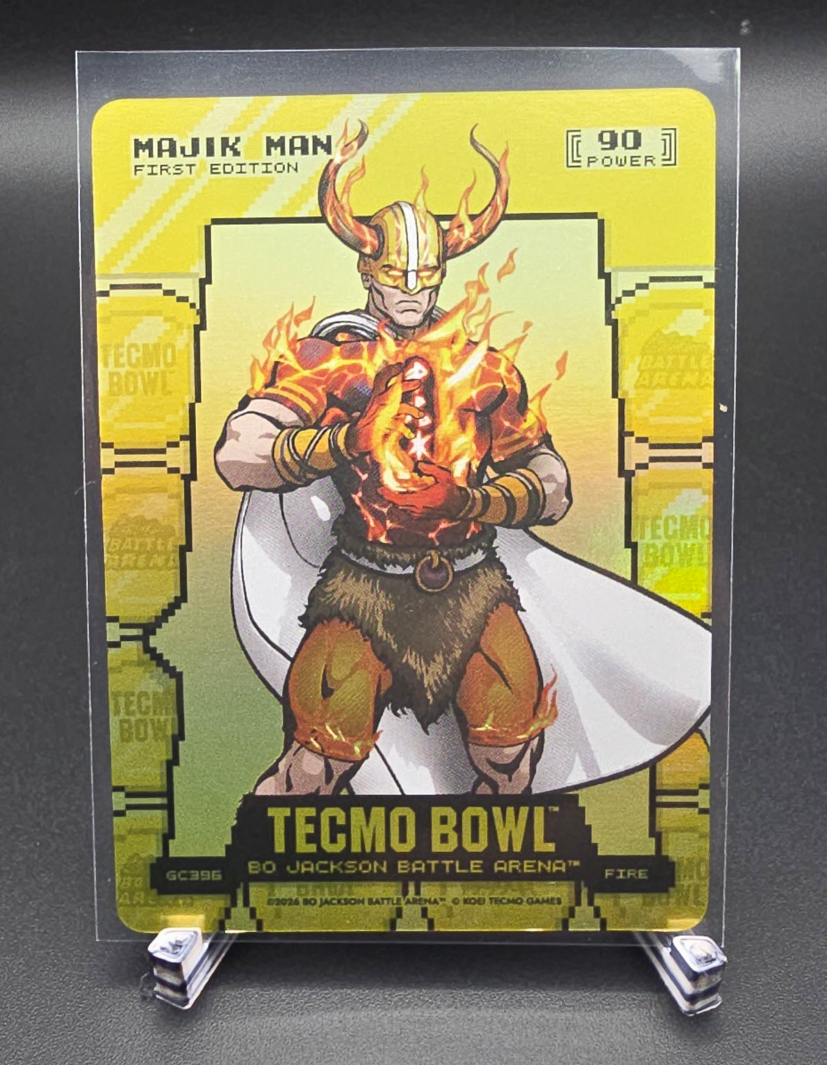 2026 Bo Jackson Battle Arena Tecmo Bowl Majik Man GC396 Gold Coin Fire