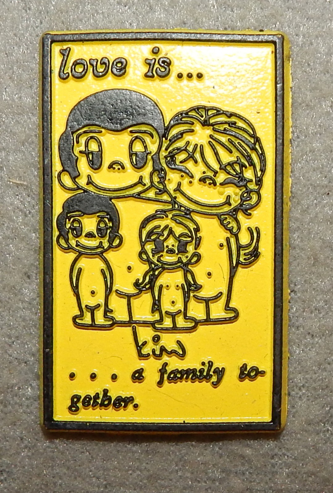 Vintage Love Is... a family together Refrigerator Magnets (1 7/8\