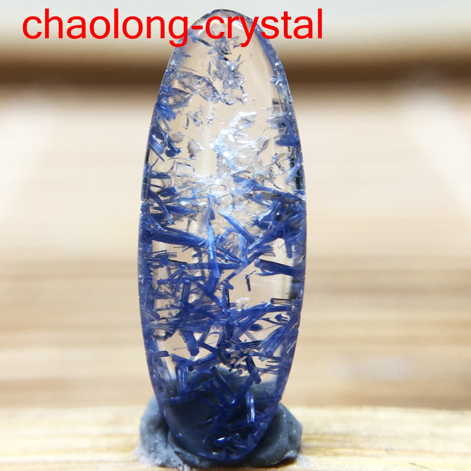 1.4Ct Very Rare NATURAL Beautiful Blue Dumortierite Quartz Crystal Pendant C1174