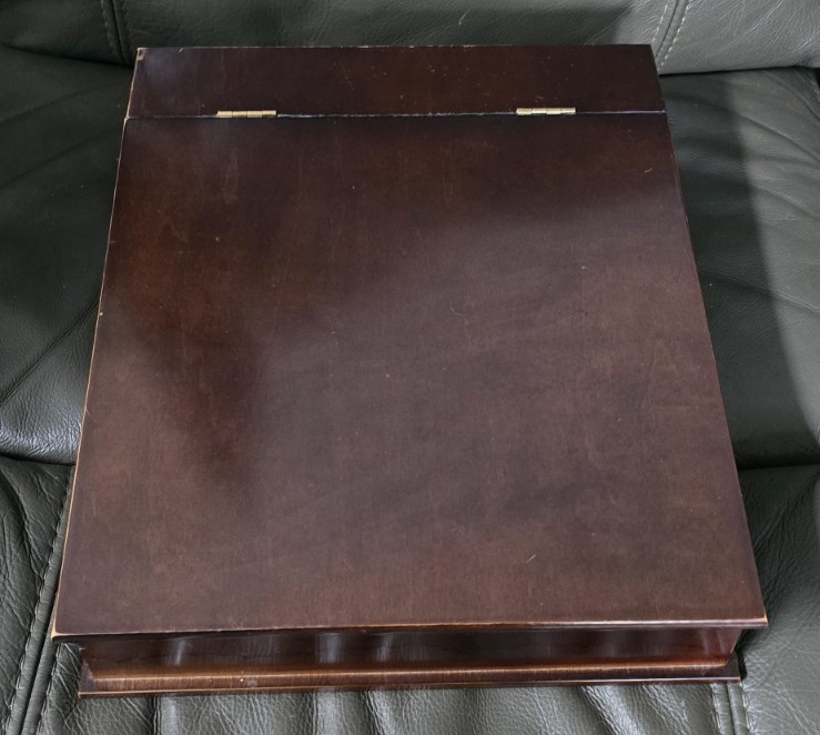 VTG The Bombay Company Wooden Lap Desk, Stationary Writing Box, Excellent