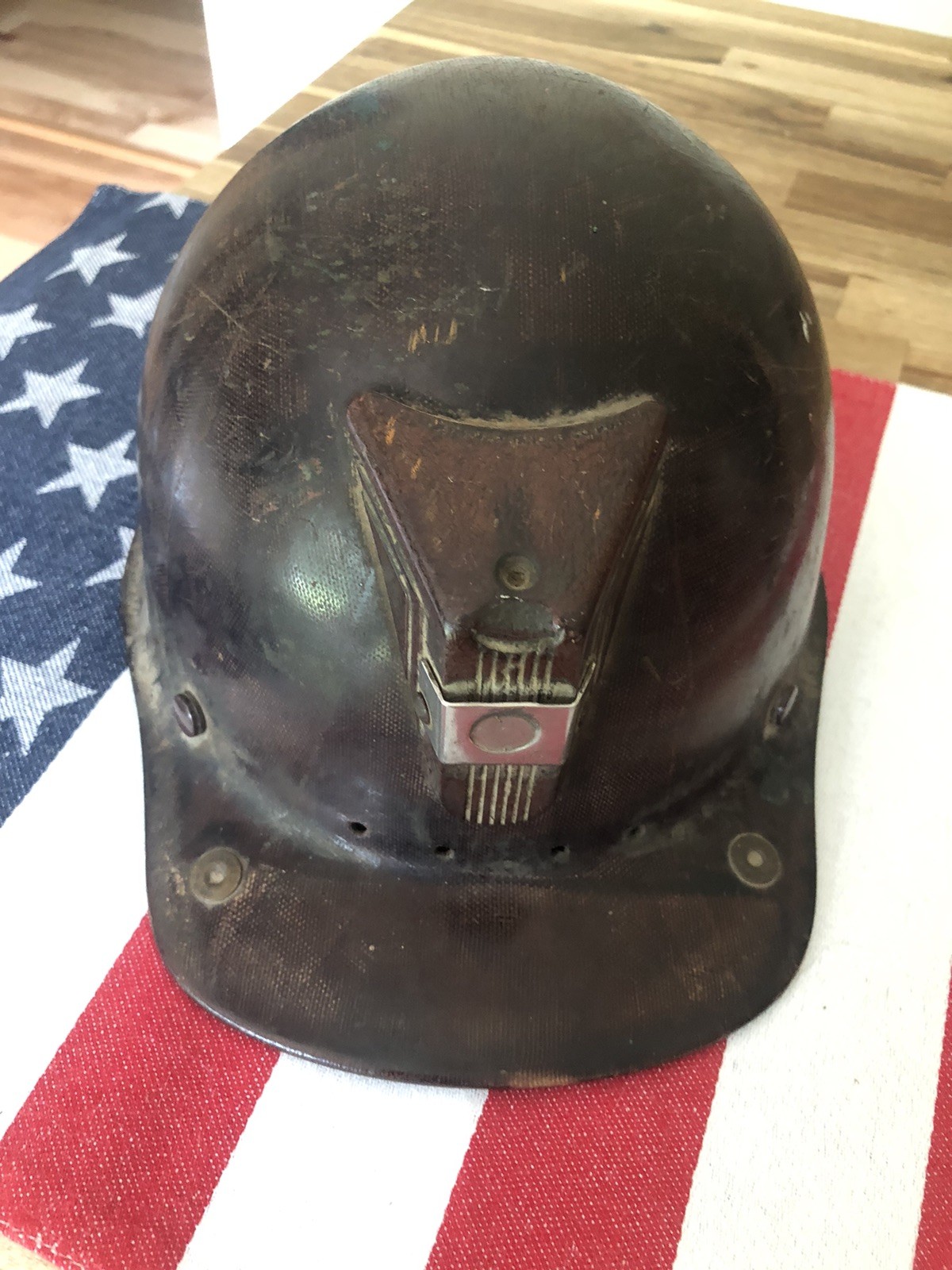 Miners MSA Fiberglass Hard Hat Helmet Vtg Skullgard Mine Safety Appliances