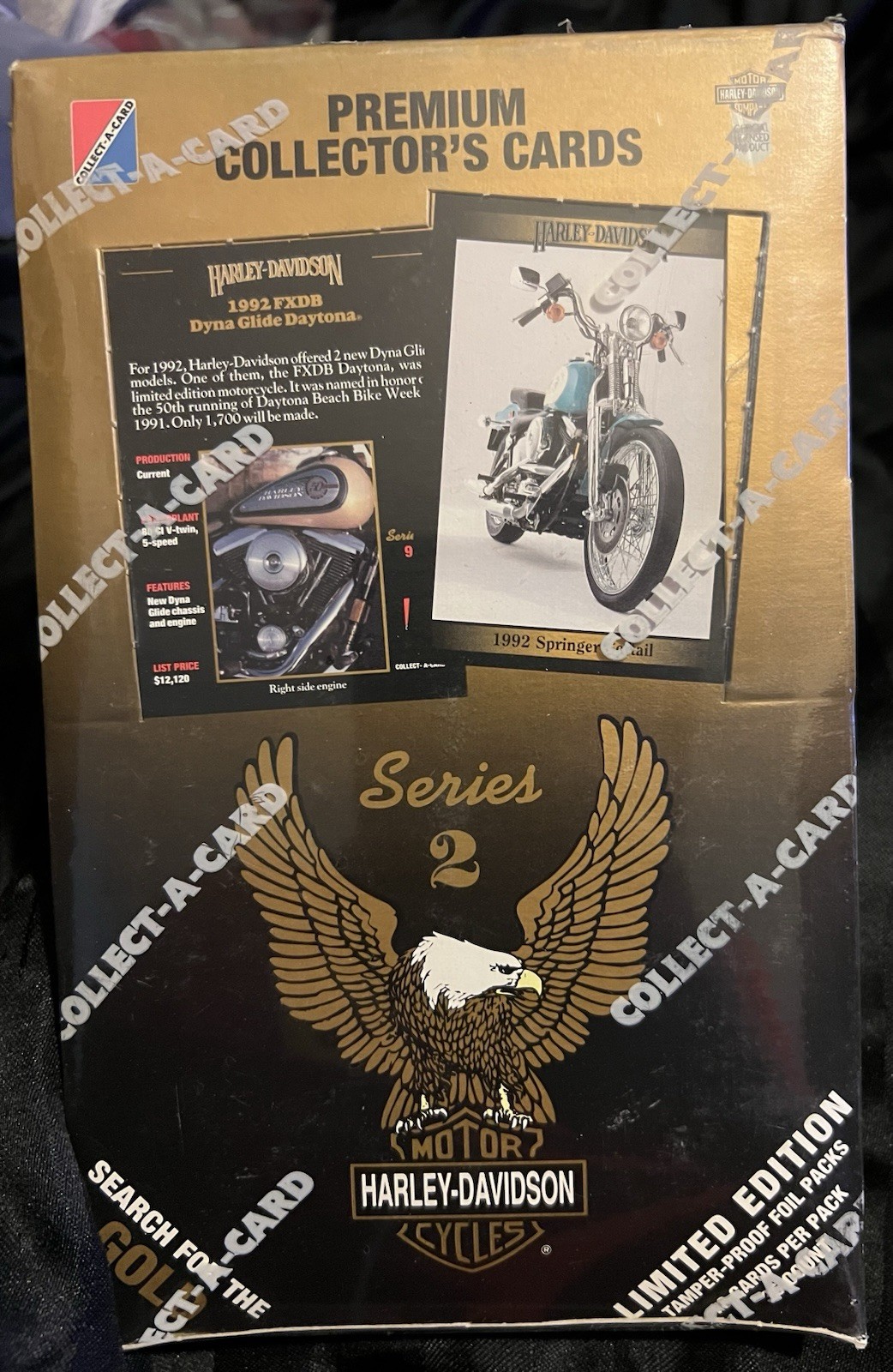 Vintage 1992 Harley Davidson Collector Cards Series 2 36 Packs Cards Box Sealed
