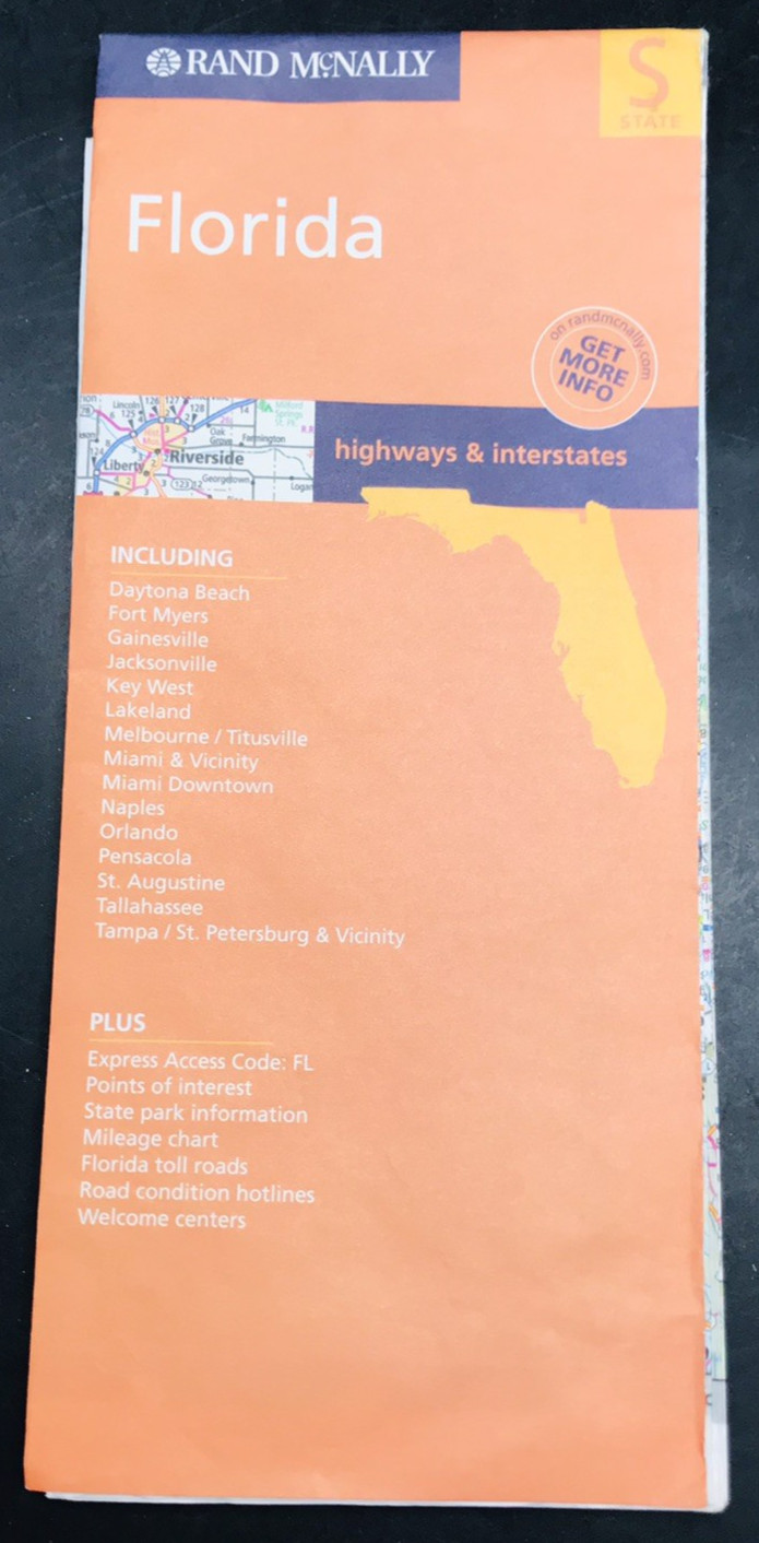 VTG 2005 Rand McNally Florida Highways & Interstates Folded Map