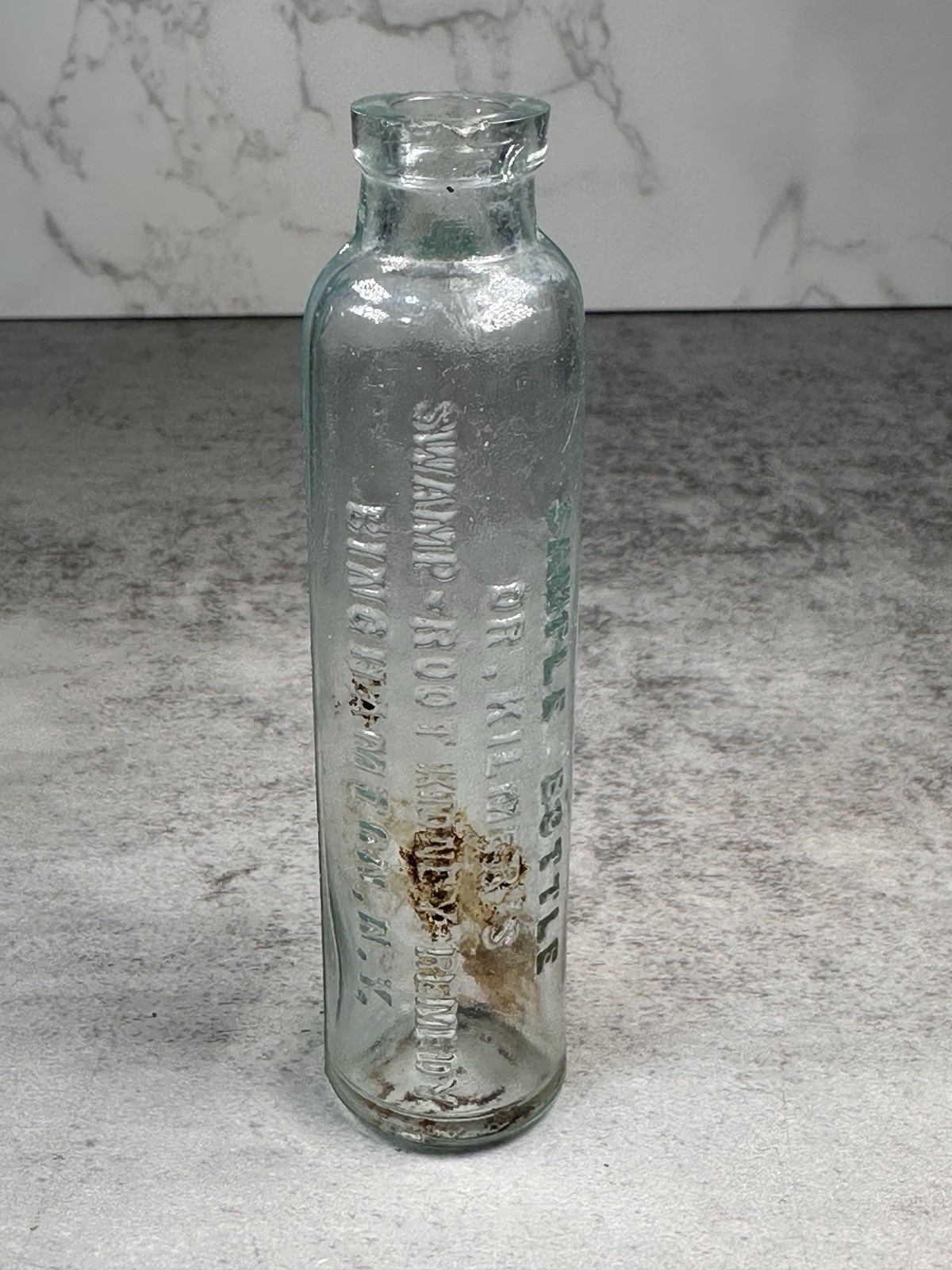Antique Dr Kilmer\'s Swamp Root Kidney Remedy Sample Bottle Binghamton NY