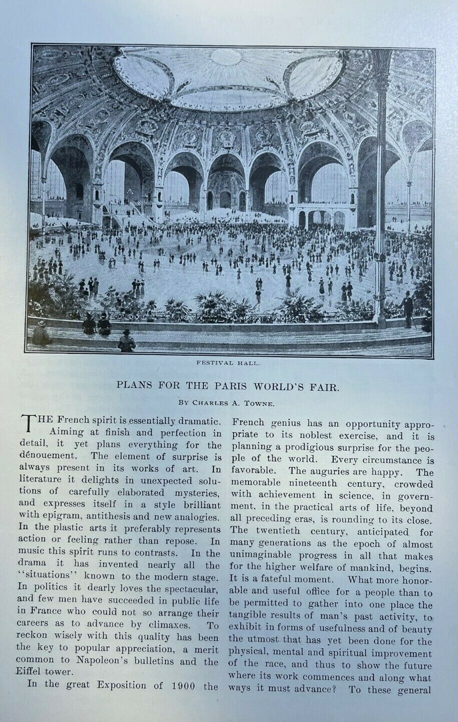 1899 Plans for Paris World\'s Fair Exposition illustrated