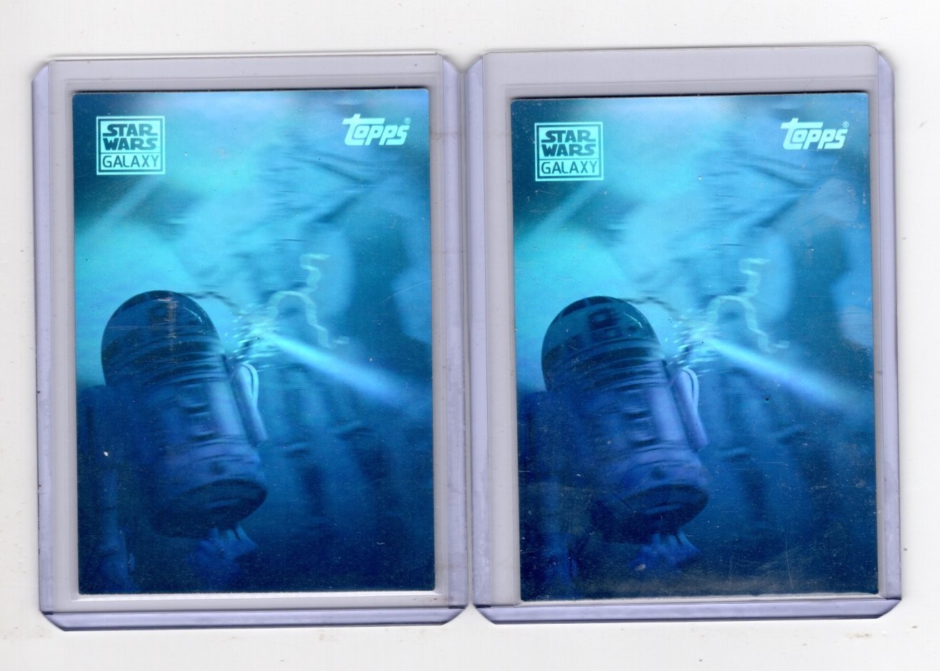 1994 TOPPS STAR WARS GALAXY SERIES 2 HOLOGRAM R2D2/C3PO (Factory set exclusive)