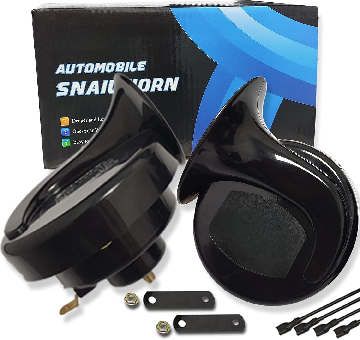 Bocina 12V Universal Alto y Bajo Tono Impermeable para Auto Camión