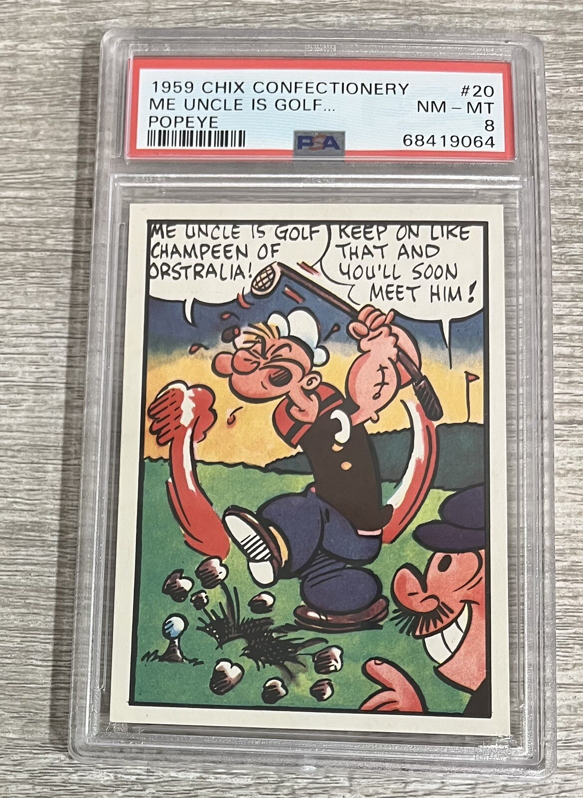 PSA 8 NM-MT 1959 Chix Confectionary #20 Popeye the Sailorman Highest POP 1 G13