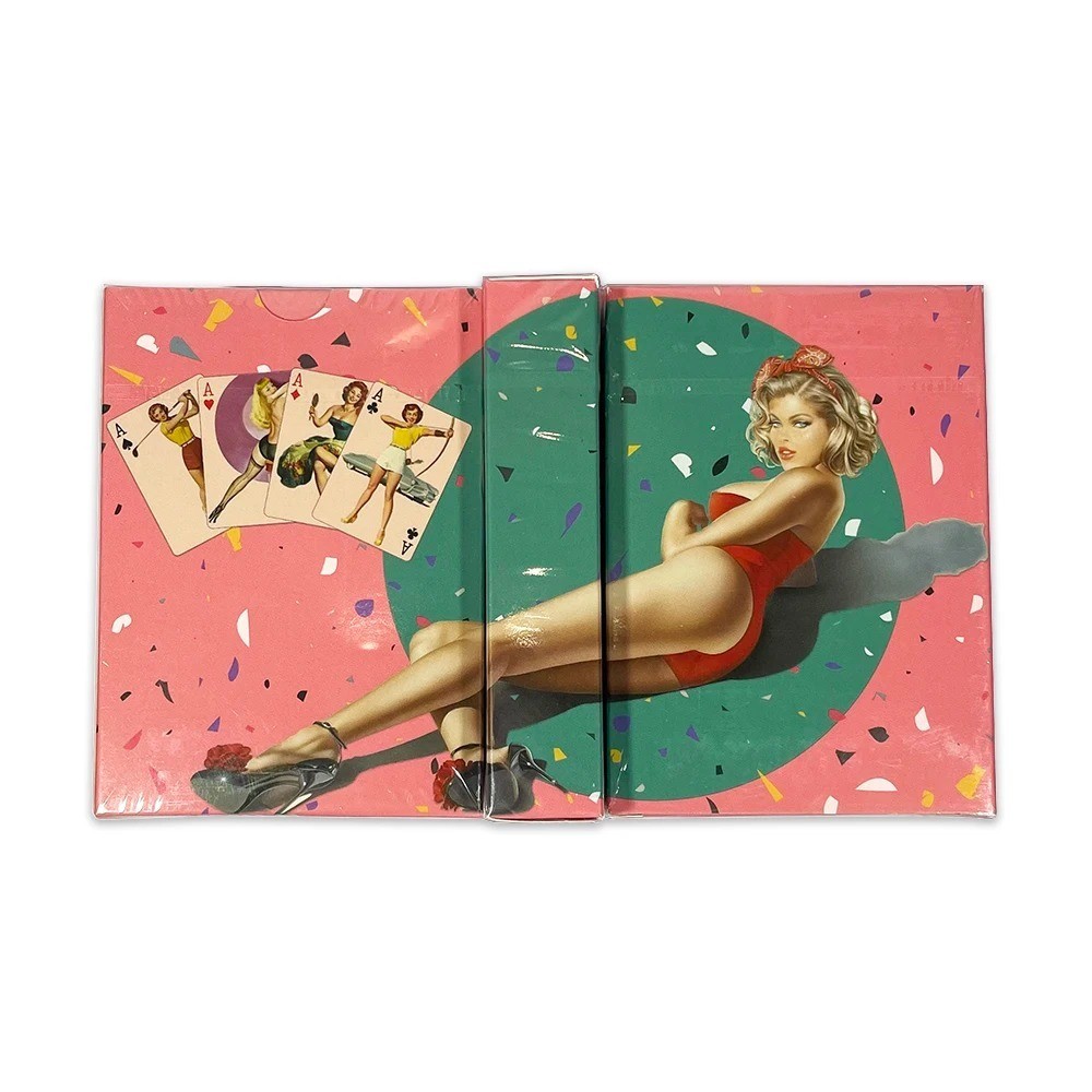 54 Unique Vintage Pin-Up Designs - Beautiful Cute Girls Playing Cards Poker Deck 54 Unique Vintage Pin-Up Designs - Beautiful Cute Girls Playing Cards Poker Deck