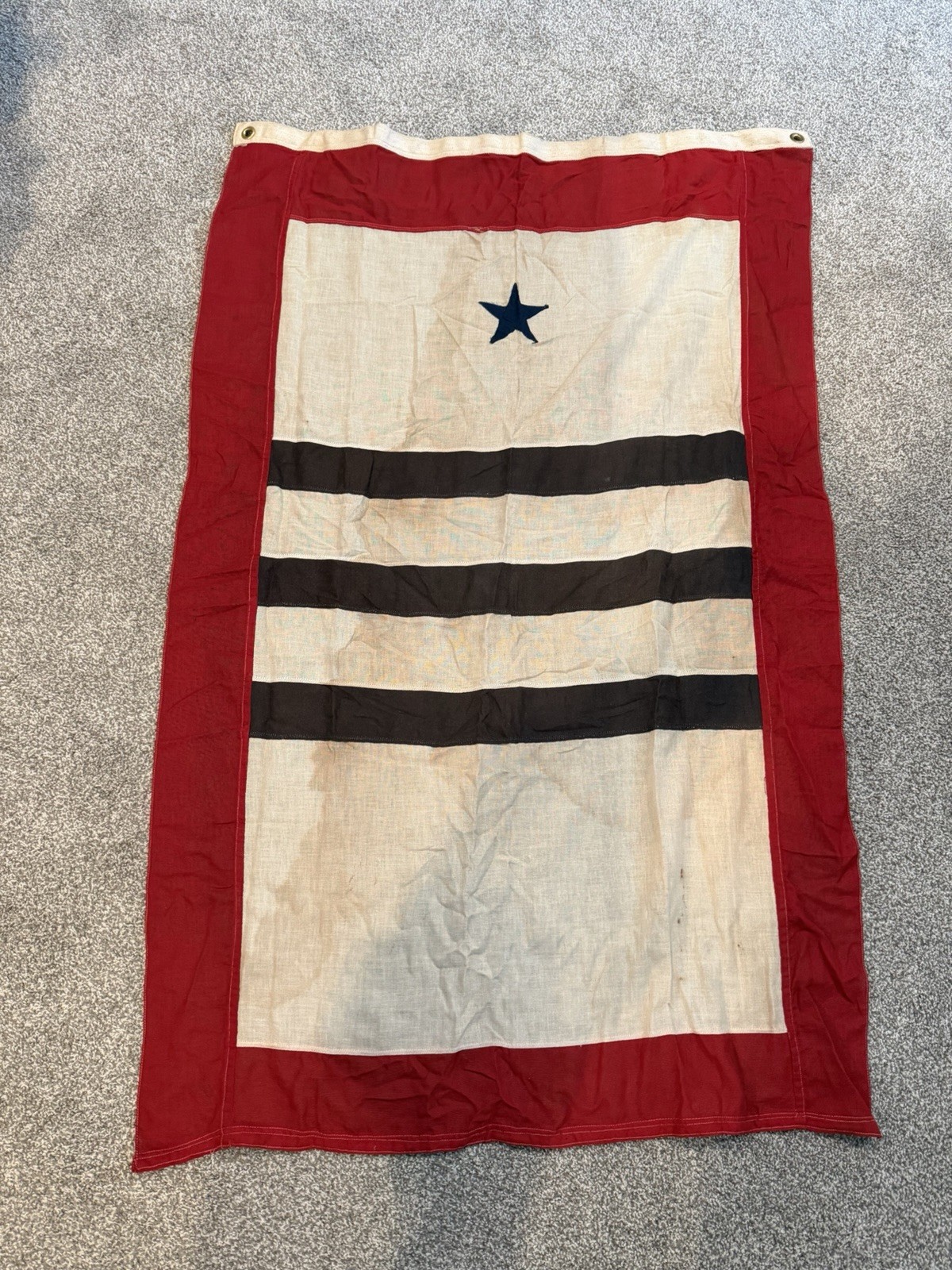 Double Quota Star 1917–1919 WWI Third Liberty Loan Campaign Flag Cotton 31X50 Double Quota Star 1917–1919 WWI Third Liberty Loan Campaign Flag Cotton 31X50