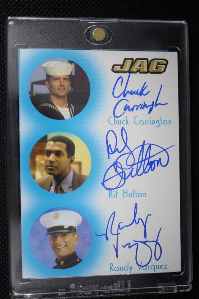2006 TK Legacy JAG Ensemble Auto Card JC4 Chuck Carrington Rif Hutton VASQUEZ
