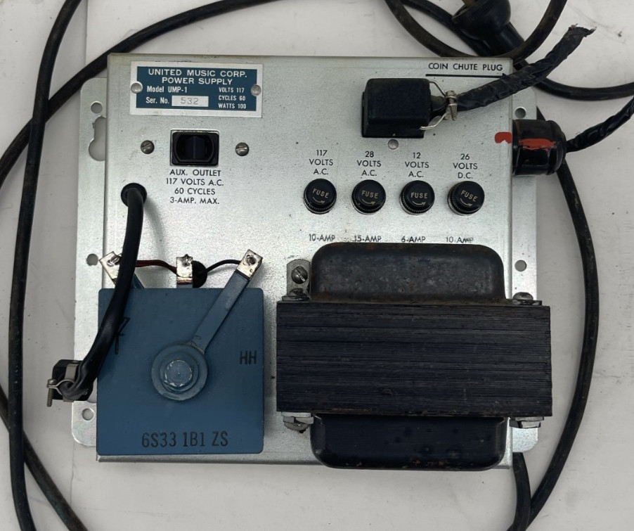 Vintage United UPA 100 Music Jukebox Power Supply UMA-1
