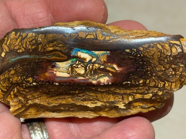 FABULOUS BOULDER OPAL SPECIMEN, EROMANGA, QUEENSLAND, AUSTRALIA