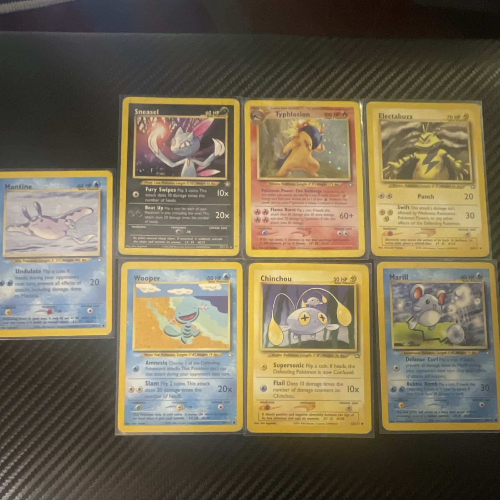 Pokémon TCG Neo Genesis Unlimited Lot 7 - Typhlosion Holo Rare MP