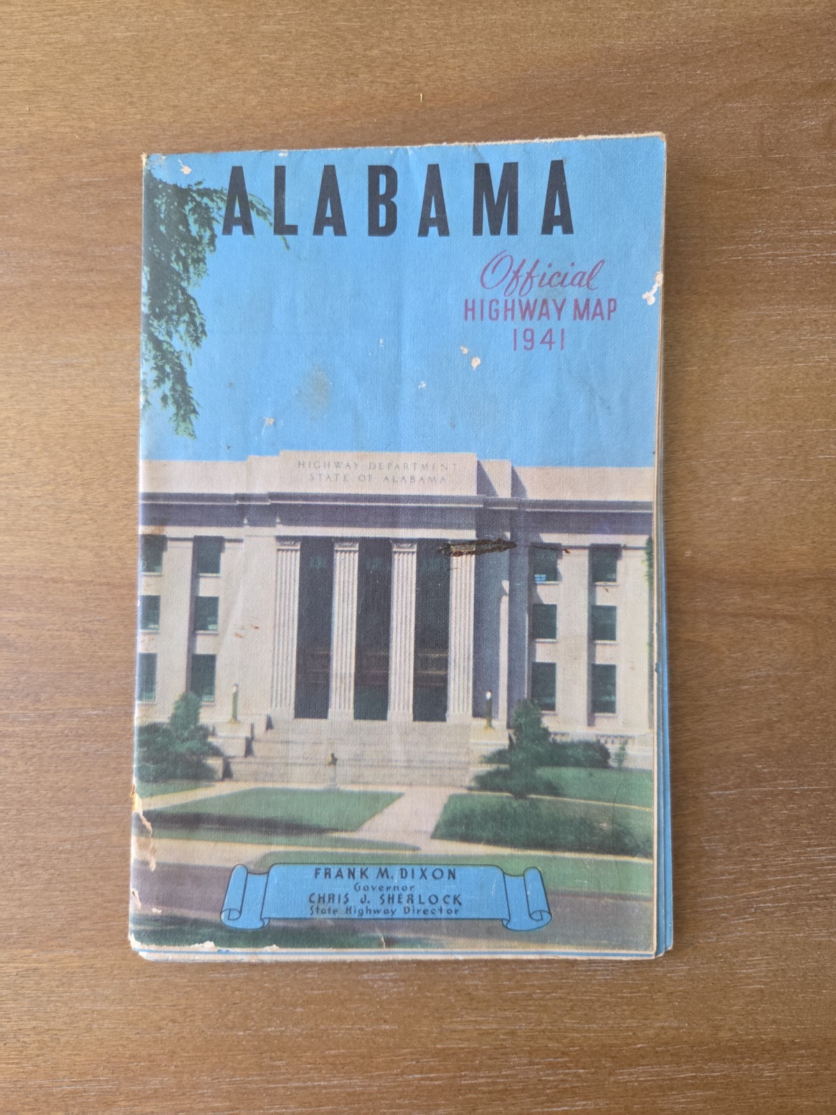 1941 Alabama Official Highway Map